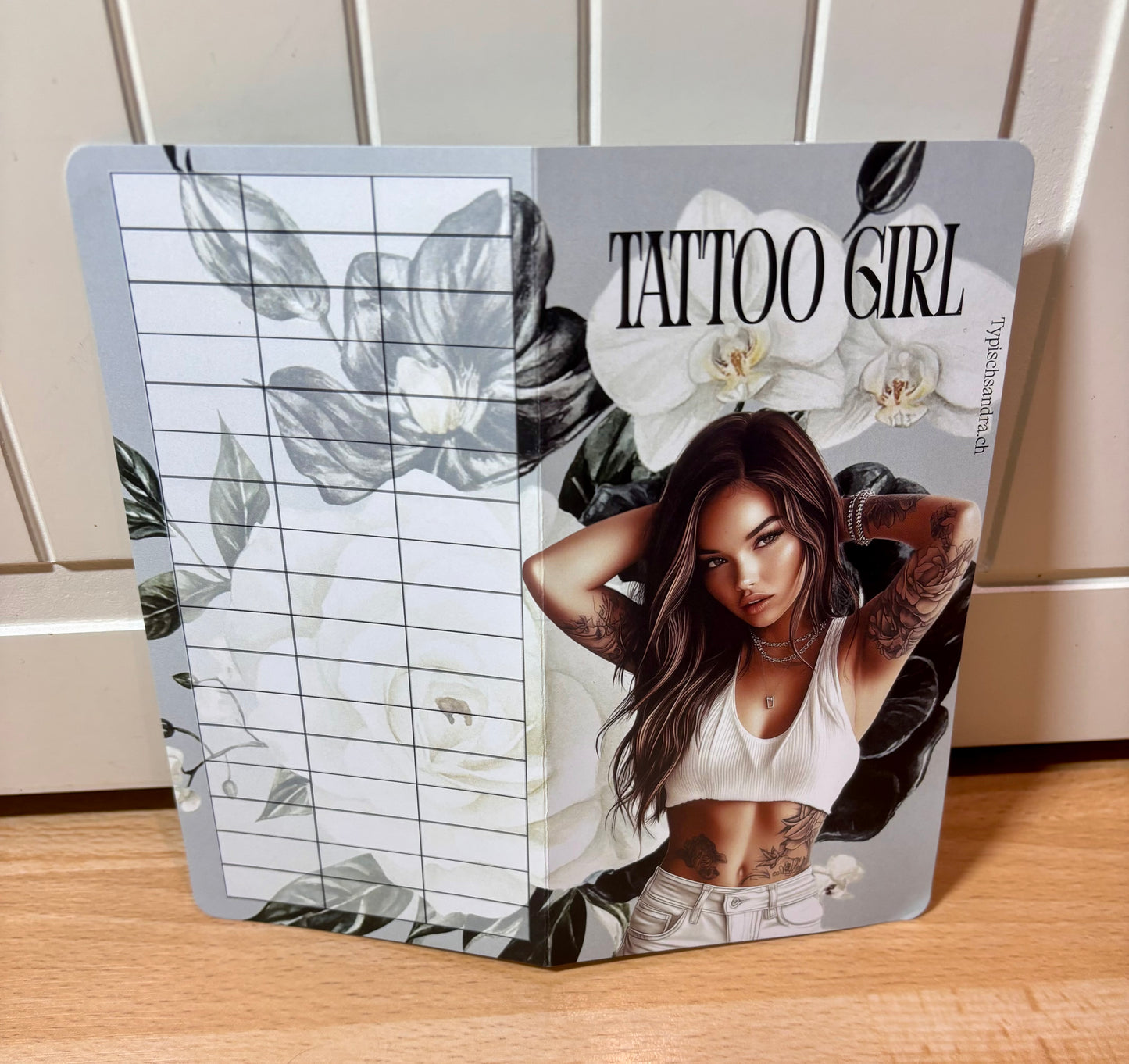 Tattoo Girl - Klappkarte
