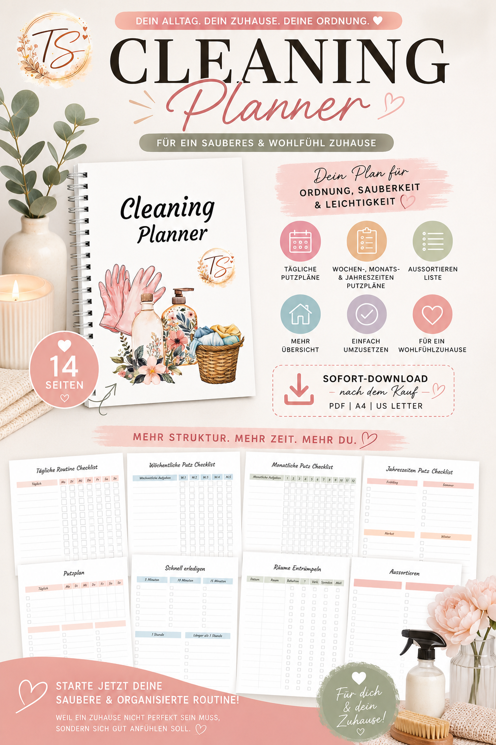 Cleaning Planner- Neutral Digital