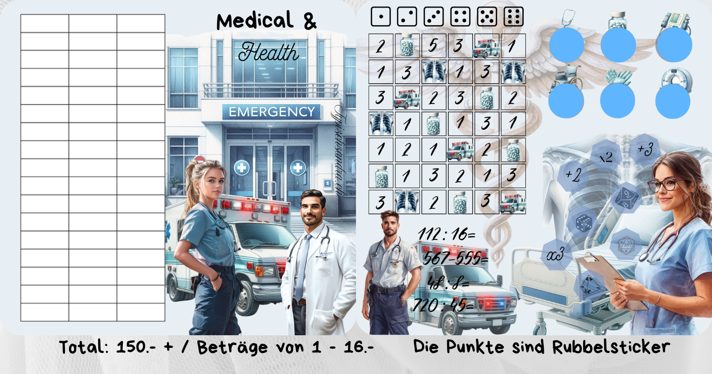 Medical & Health - Klappkarte