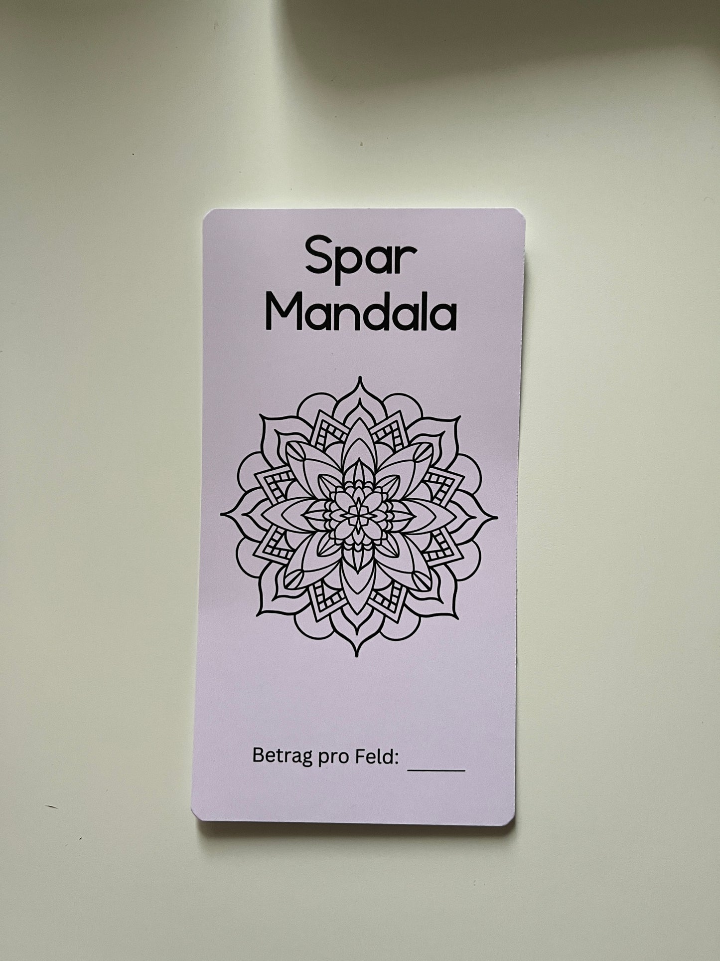 Mandala sparen