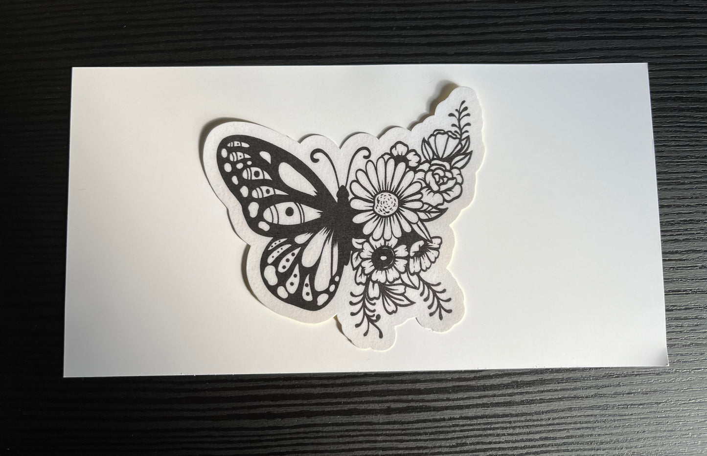 Sticker „Blumenschmetterling“