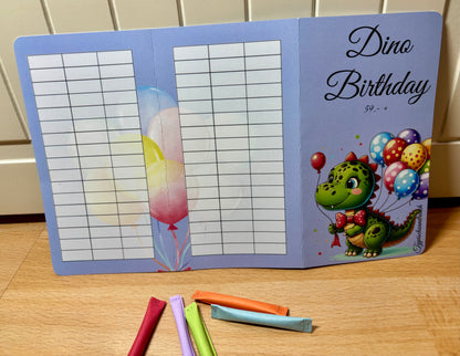Dino Birthday - 3er Klappkarte