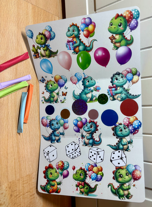 Dino Birthday - 3er Klappkarte