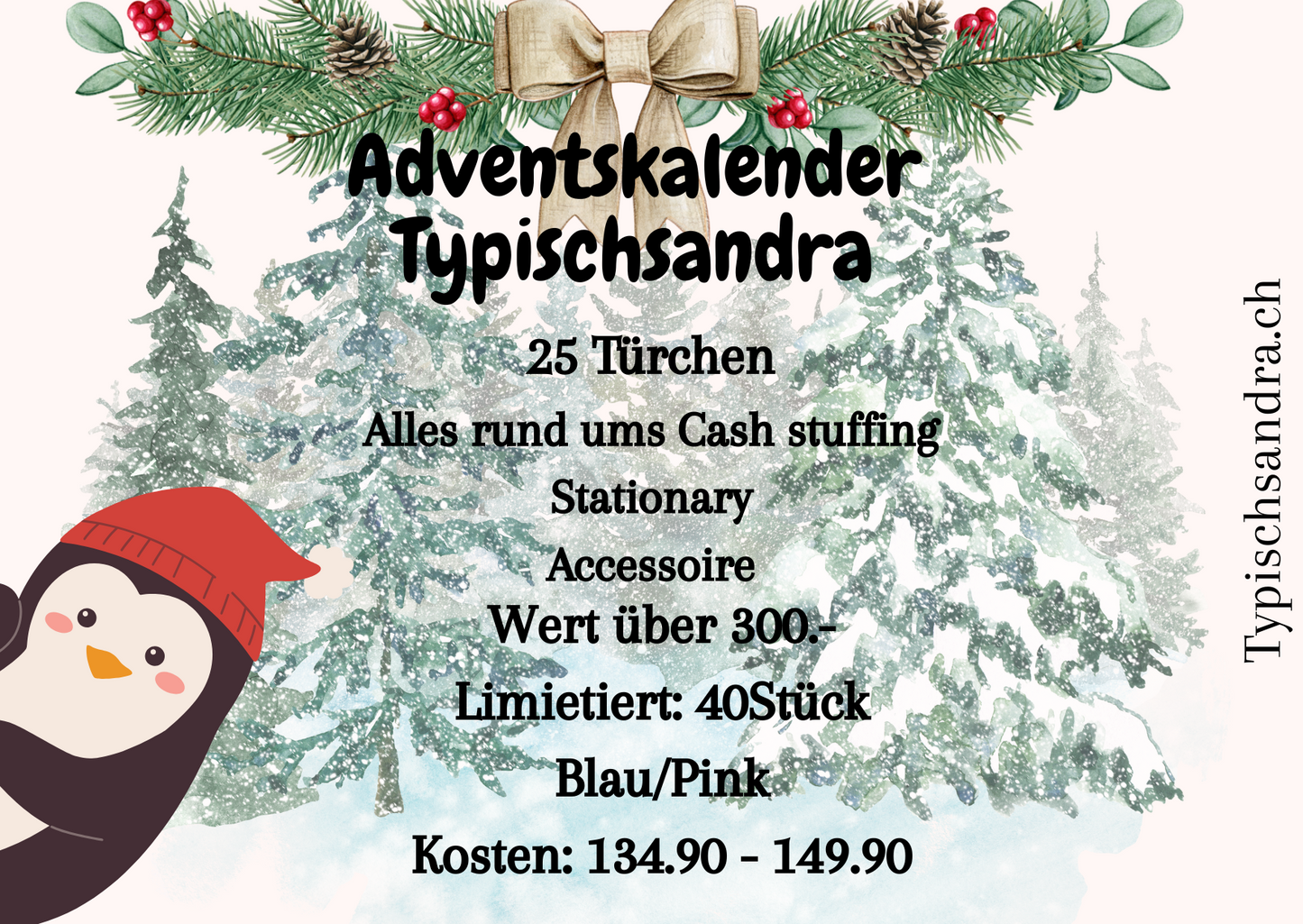 Adventskalender "Typischsandra" 2025 Vorbestellen