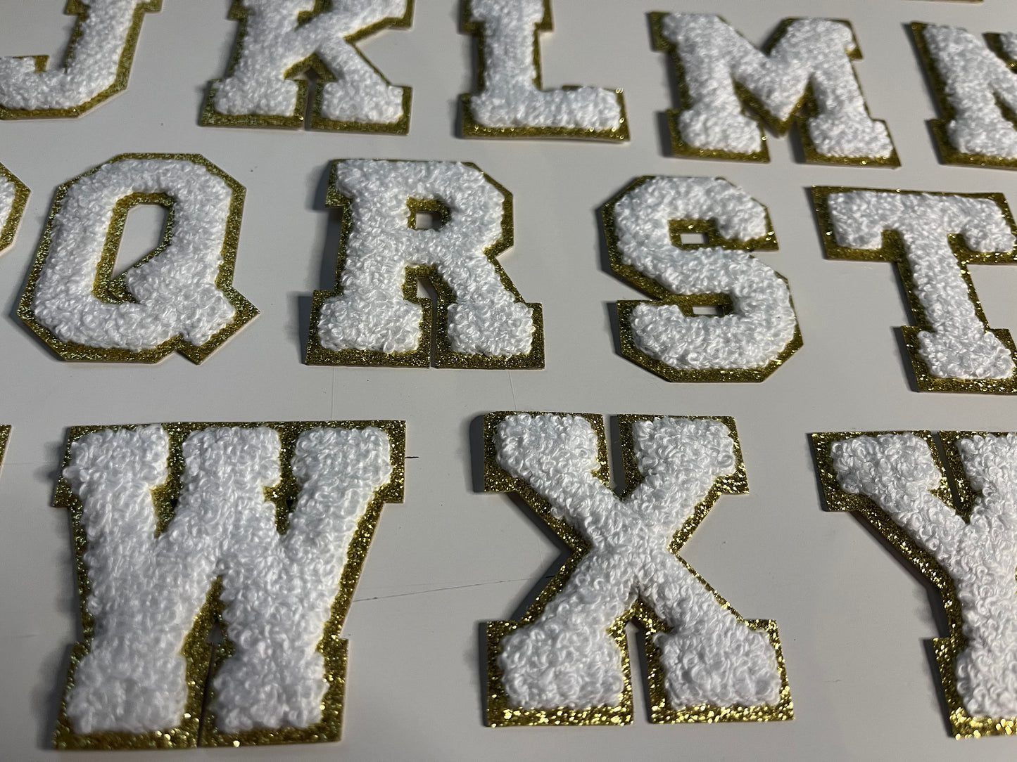 Buchstaben Patches - Weiss