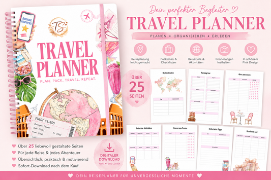 Travel Planner - Pink Digital