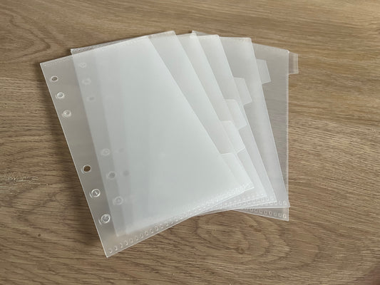 6er set Mappen mit register
