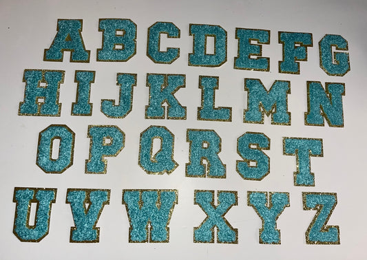 Buchstaben Patches - Blau