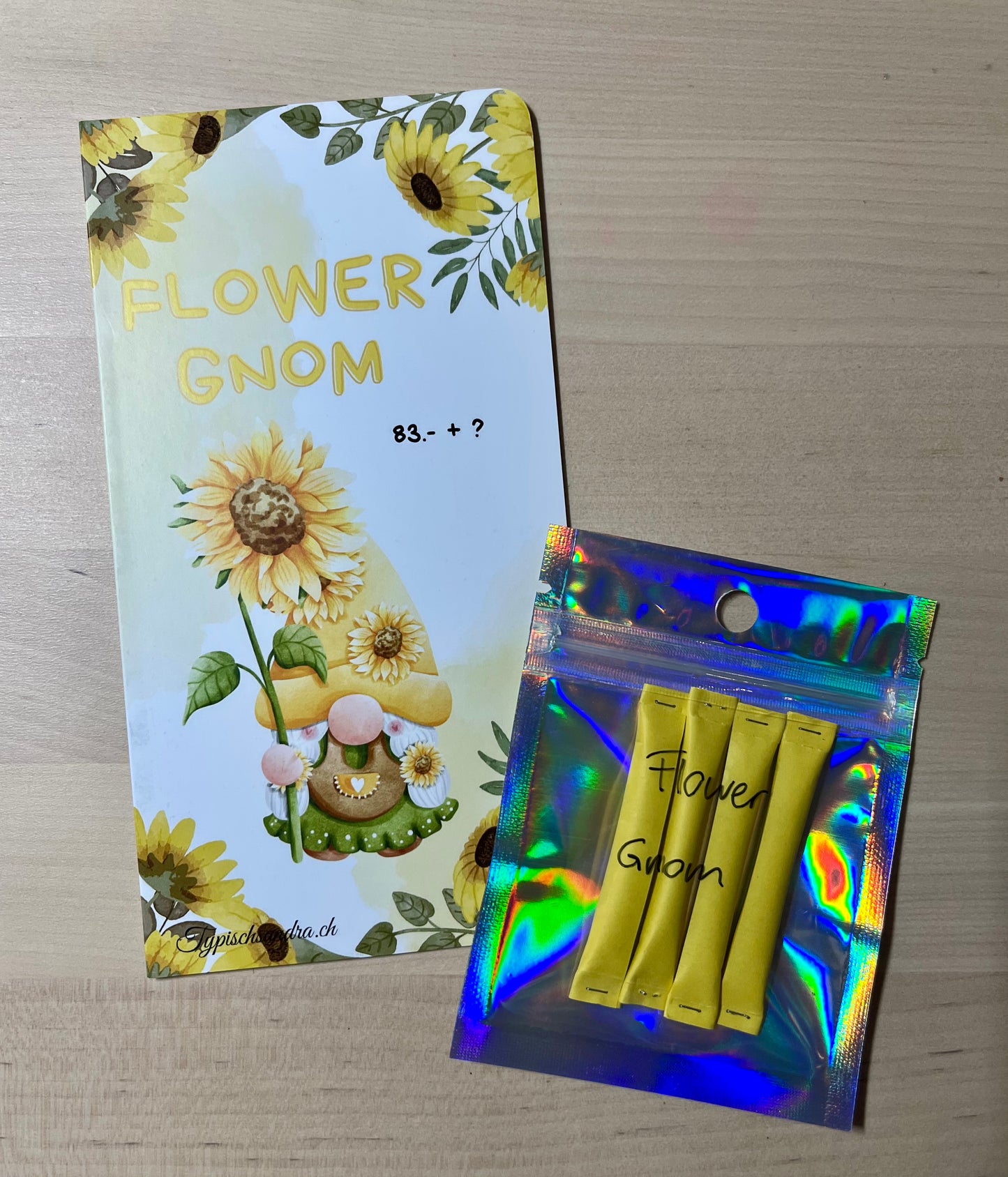 Flower Gnom - Klappkarte