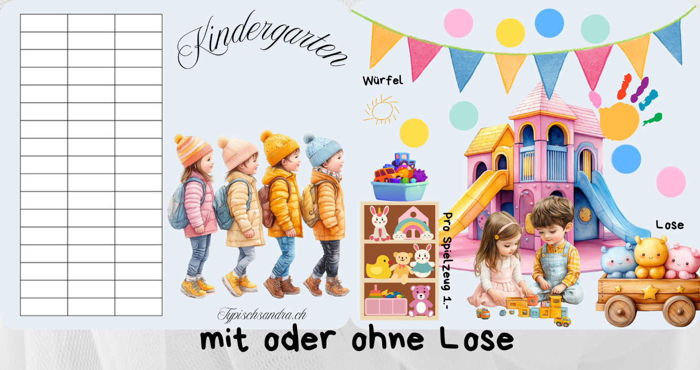 Kindergarten - Klappkarte