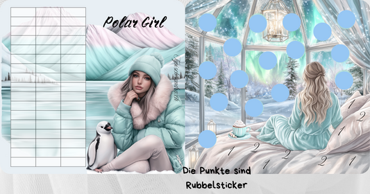 Polar Girl -Klappkarte