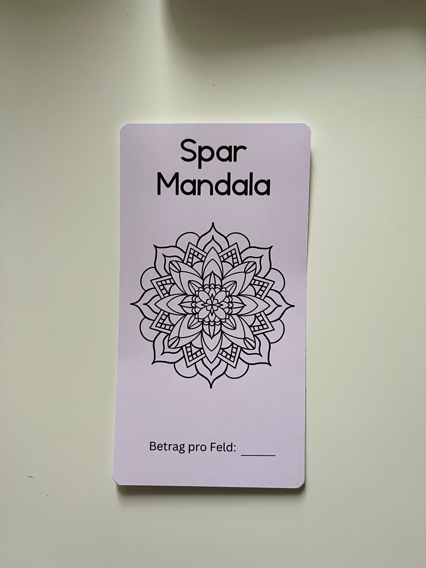 Mandala sparen