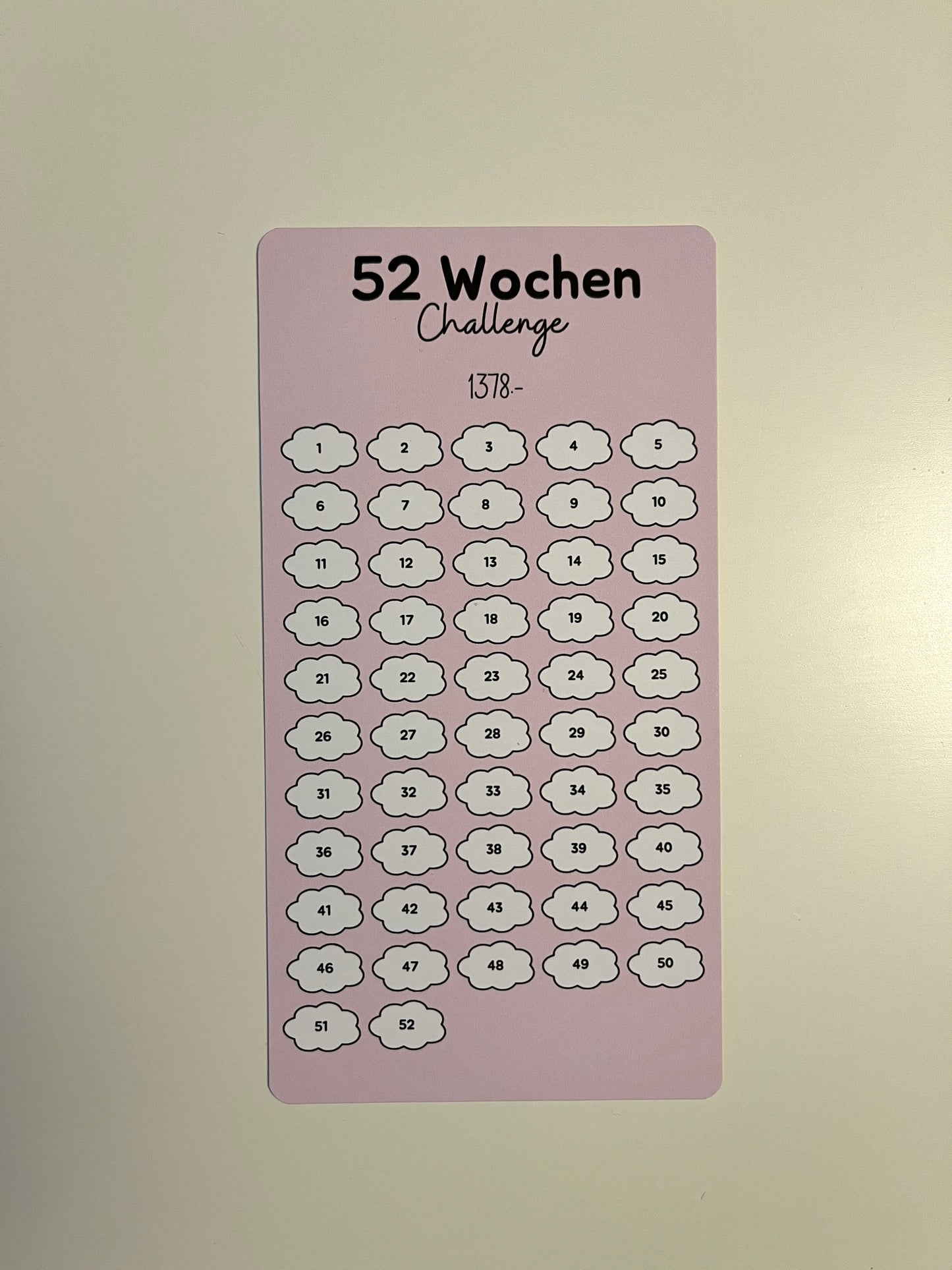 52 Wochen Challenge